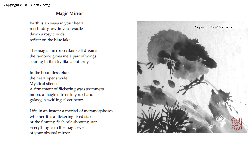 poesia cinese specchio magico